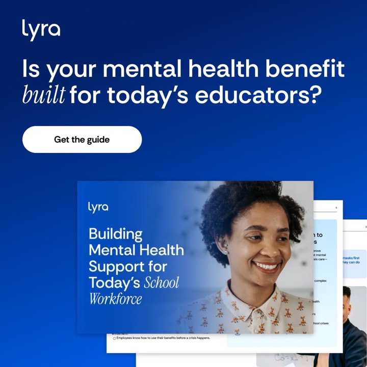 Publicité Lyra Health : image diffusée sur LinkedIn