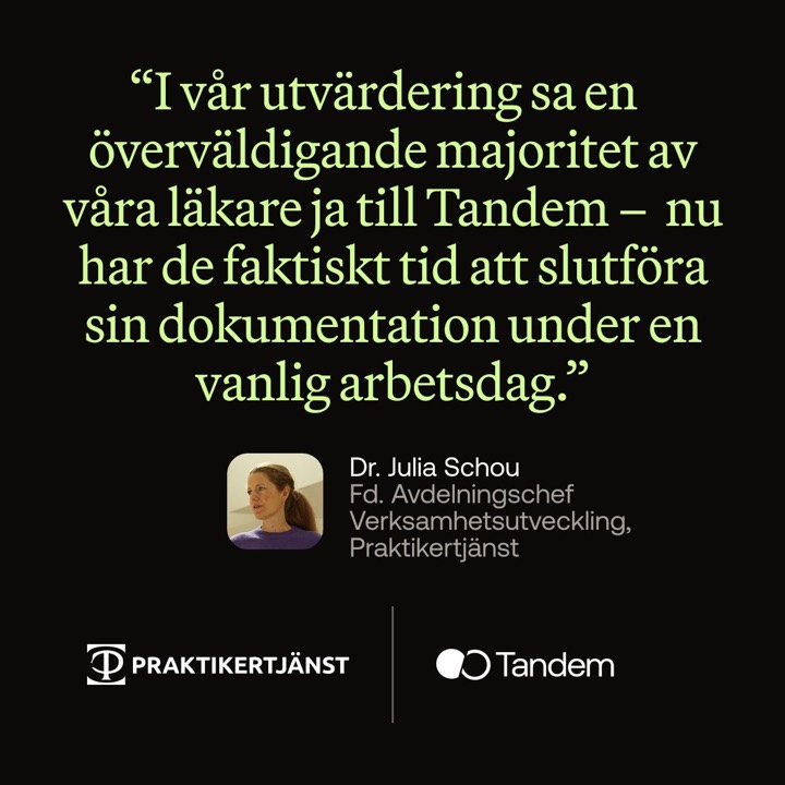 Publicité Tandem Health : image diffusée sur LinkedIn